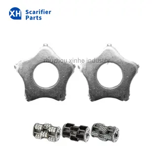 Five Stars Scarifier Cutters and 5PT Carbide Tipped Scarifier Flail Scarifier Floor Grinder Accessories