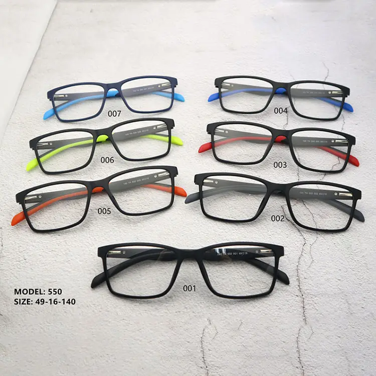 نموذج جديد إطار نظارات شمسية نظارات رخيصة Tr للجنسين النظارات البصرية إطار نظارات