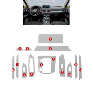SHANCHI UVR 99% konsol dasbor mobil, stiker Interior mobil transparan 27*6.5*6.5cm Film tidak terlihat untuk Mazda CX-5 - Product Image 1