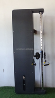 Máquina de gimnasio de fuerza al por mayor, sistema de polea múltiple doble, entrenador funcional, cruce de cable montado en la pared
