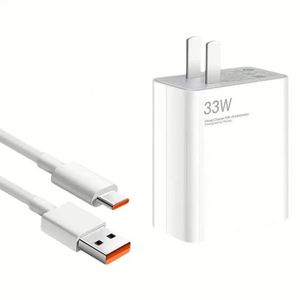 ราคาขายส่ง ที่ชาร์จติดผนังแบบ USB 6A สาย Type C รองรับ PD ชาร์จเร็ว 33W หัวชาร์จเร็ว สำหรับโทรศัพท์มือถือ - Product Image 1