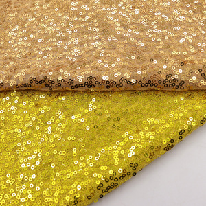 Luxury <strong>Shiny</strong> Gold Sequin Mesh Fabric 3mm Dense Sequins Sparkly Embellished Tulle for Evening Dresses Party Wear Bags Wholesale - Product Image 3