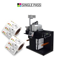 Machine d'impression d'étiquettes pour convertisseurs d'étiquettes avec tête d'impression H-P et système de guidage de rouleau, imprimante d'étiquettes fournie directement par l'usine