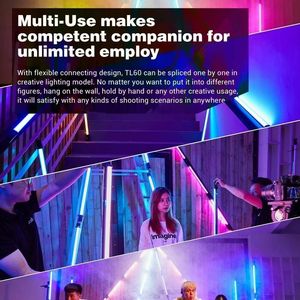 Godox TL60 <span class=keywords><strong>Pavo</strong></span> <span class=keywords><strong>Tube</strong></span> Light, lumière de photographie couleur RVB, lumière de poche, bâton lumineux avec télécommande APP pour photos, vidéo, film, vlog - Product Image 4