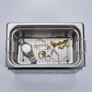 Nettoyeur à ultrasons numérique commercial en acier inoxydable chauffant, idéal pour le nettoyage de bijoux, de lentilles et de matériel dentaire - Product Image 3