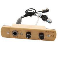 Support de guitare OEM avec microphone pour trous de son, contrôle du volume et sortie jack, accessoires d'instrument fabriqués en Chine, emballage carton