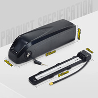 Batterie de vélo électrique 48V 10.4Ah 12Ah 14Ah pour tube diagonal, pack de batteries 18650 avec BMS intelligent pour moteur 1000W