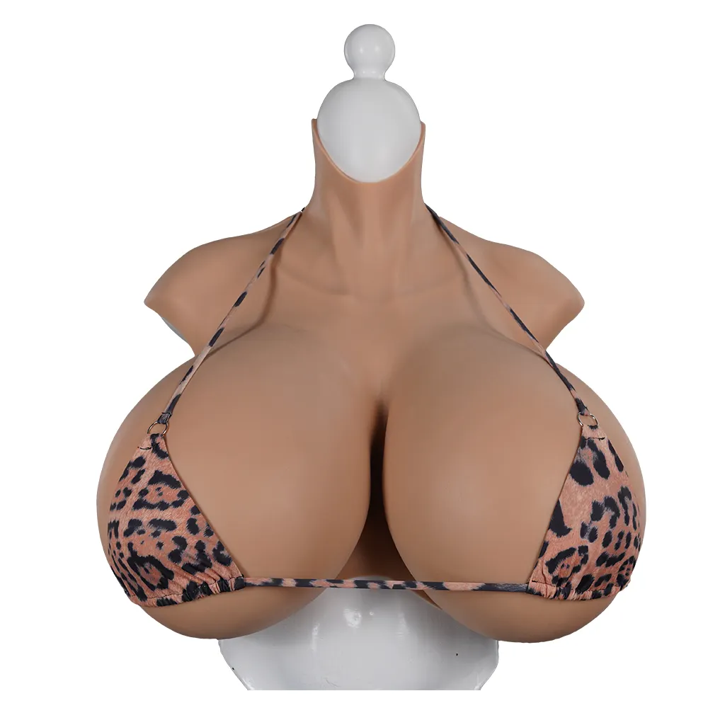 Crossdresser Drag Queen Sissy Giant Tits Z Cup Breastplate Large Silicon False Breast Forms Realistic Fake Boobs