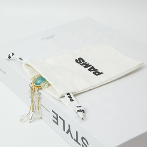 الجملة سلسلة مزدوجة صديقة للبيئة حقيبة الرباط مع شعار مخصص - Product Image 2