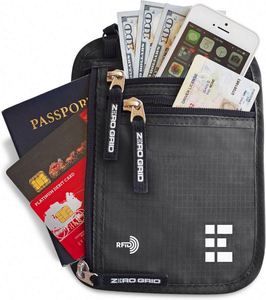 Free Sample Custom Waterproof RFID Blocking Money Belt Travel <b>Wallet</b> <b>Passport</b> <b>Holder</b> - Product Image 2