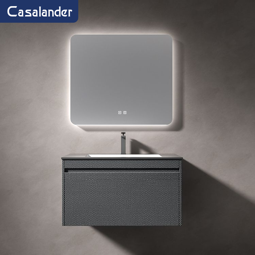 Vanity Design Mirror With Lighting Intelligent Defogging Wash Basin for Hotel Bathroom Sink Wash Basin Cabinet Solid Wood