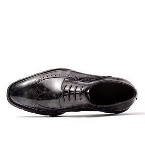 Zapatos Oxford de Diseño Clásico y Alta Calidad para Hombre, de Piel Genuina, Punta Cuadrada, Plataforma, Casuales, Antideslizantes y Brillantes - Product Image 4