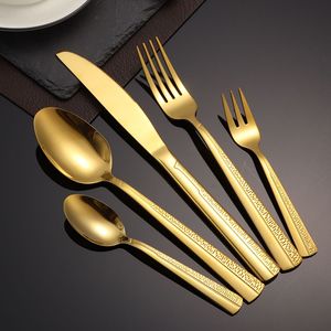 Ensemble de couverts occidentaux en acier inoxydable, motif créatif, durable, cadeau hôtelier, fourchette et cuillère à dessert, e-commerce transfrontalier - Product Image 3