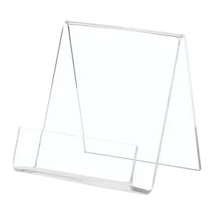 Clear Acryl Open Boek Display Staat Plastic Boek Stand Voor Groothandel