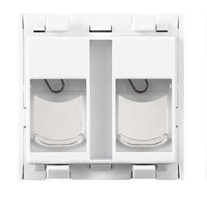 Placa <span class=keywords><strong>de</strong></span> pared <span class=keywords><strong>de</strong></span> tipo francés <span class=keywords><strong>de</strong></span> puerto simple/doble para sistema <span class=keywords><strong>de</strong></span> cableado <span class=keywords><strong>de</strong></span> red con conector Keystone - Product Image 4
