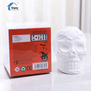 Los niños de Kindergarten de diy muñeca pintada yeso graffiti juguete hecho a mano de pintura arte de la cerámica - Product Image 5