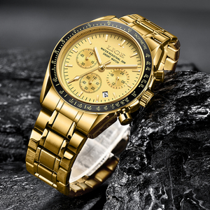 LG89137 Orologio Cronografo da <span class=keywords><strong>Uomo</strong></span> con Quadrante da 41mm in Lega, 3 Sottoquadranti, Data Semplice, Ghiera Girevole, Confezione Regalo - Product Image 3