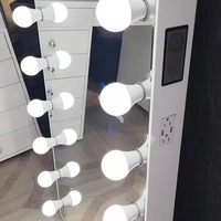 Ampoules LED à interrupteur tactile à économie d'énergie, luminosité et température de couleur réglables, avec interrupteur à clic, pour miroir de longue portée - Approvisionnement direct usine