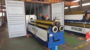 Máquina de Curvado Automática de 3 Rodillos <span class=keywords><strong>FLINT</strong></span> W11 6x3200, Roladora de Placas de Acero, Acero Inoxidable/Acero al Carbono/Aluminio, Máx. 200 mm, Motor de 3 kW - Product Image 6