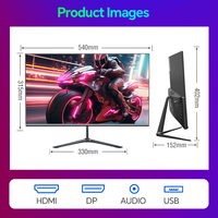 Moniteur de jeu PC Ultra-mince 24 pouces 200Hz IPS écran LCD 2K 1920x1080P FHD bureau nouvel écran d'ordinateur Ultra-mince 1080P