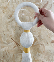 Modelos explosivos Color y longitud de flecos Decoración al aire libre Bohemia personalizada Macrame Colgante de pared para hotel