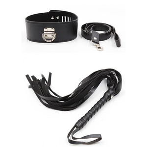Ensemble de jeux pour adultes, bandeau rose en PU, menottes, entraves pour les jambes, bâillon, livraison directe d'usine, fouet érotique SM - Product Image 1