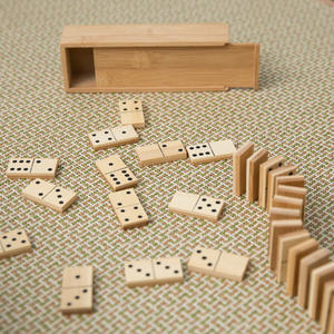 Juego de dominó de madera maciza de bambú de 28 piezas, juego de mesa doble de 6 azulejos, alto valor de entretenimiento, barra de fiesta, juguetes de bloques de construcción - Product Image 3