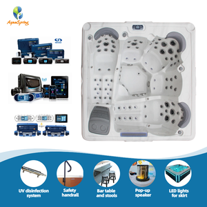 Spa extérieur chauffé <span class=keywords><strong>Grand</strong></span> <span class=keywords><strong>espace</strong></span> 110 jets Bain à remous de luxe Jets de massage Balboa Jacuzzi extérieur avec ozone et filtre - Product Image 3