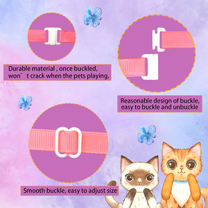 Collar <span class=keywords><strong>para</strong></span> Perro o Gato con 20 Colores, Diseño Floral con Pedrería, Lazo Decorativo, Ajustable, <span class=keywords><strong>para</strong></span> <span class=keywords><strong>Perros</strong></span> Pequeños y Medianos, Cachorros - Product Image 6