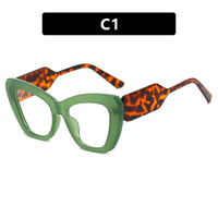Nouvelles lunettes de lecture unisexe tendance anti-lumière bleue, monture complète, effet œil de chat, couleur assortie, verres transparents effet diamant