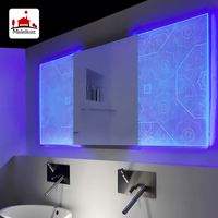 Lámpara LED Rectangular Moderna para Baño, con Sensor de Movimiento, Funcional, con Radio, Iluminación, IP66, Impermeable, para Uso en Hoteles, 800x600
