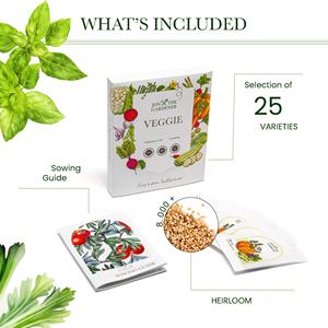 Héritier à haut rendement 25 Kit de plantes de paquet de sac de truie de jardin <span class=keywords><strong>potager</strong></span> grand cadeau de jardinage à la maison <span class=keywords><strong>pour</strong></span> les débutants utilisation suspendue - Product Image 6