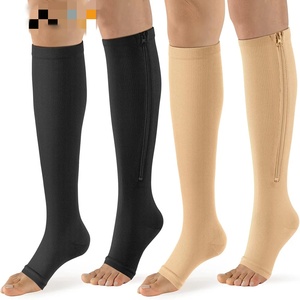 Wholesale Zipper <b>Compression</b> Socks Calf Open Toe <b>Stockings</b> <b>for</b> Women <b>Men</b> Walking Running Cycling and Sports - Product Image 2