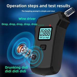 Tragbarer hochpräziser Alkohol detektor für den Selbst test zu Hause Schneller Luft geblasener Test für betrunkenes Fahren über Nacht Alkohol kontrolle - Product Image 3