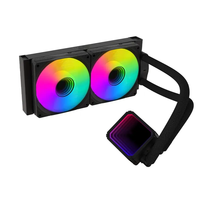ZeroMaster 240mm AIO ARGB Liquid Cooler dengan Kipas Gaming RGB PWM & Radiator untuk PC & Casing Komputer, Pendingin Air
