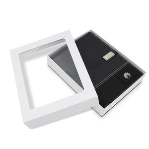 Miễn Phí Mẫu Không Dây Thông Minh Chất Kết Dính Xoắn Ốc Nhật Ký Máy Tính Xách Tay Không Dây Sạc Notepad Ngân Hàng Điện Da Case + USB Flash Drive - Product Image 6