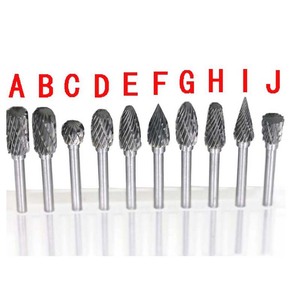 Herramienta <span class=keywords><strong>Dremel</strong></span> rotativa de corte de diamante doble de carburo de tungsteno, 10 Uds., molienda eléctrica de madera con vástago Burr OEM personalizable - Product Image 2