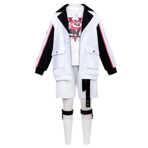 Costume <span class=keywords><strong>Cosplay</strong></span> Anime Link Click Li Tianchen Tianxi, Uniforme Bianca o Parrucca Rosa FCGD-041 - Product Image 1