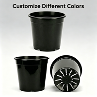 Pots de fleurs de style chinois en plastique PP multi-tailles, durables, écologiques, légers et suspendus pour la maison et le balcon