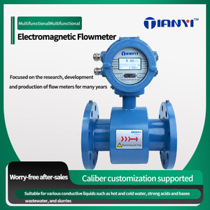 Kỹ thuật số xử lý nước <span class=keywords><strong>Flow</strong></span> Meter 4-20mA RS485 thép không gỉ điện từ lưu lượng kế cho chất lỏng bùn OEM +/-0.5% - Product Image 2