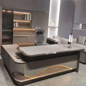 โต๊ะทำงานผู้บริหารสไตล์โมเดิร์นหรูหราหรูหราหรูหราหรูหราพร้อมการออกแบบที่เรียบง่ายสำหรับห้องซีอีโอสวีท - Product Image 4