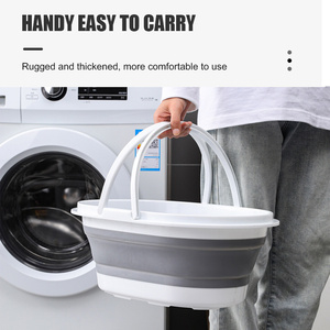 Sản Phẩm Bán Chạy Giỏ Thoát Nước Gấp Gọn Tiện Dụng Cây Lau Nhà Giỏ Giặt Gấp Gọn Bằng Nhựa Silicon - Product Image 5