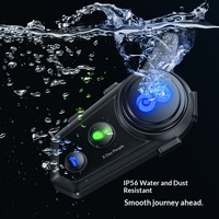 Casque Bluetooth étanche et anti-poussière Y8X, interphone pour 8 personnes, réduction du bruit, interphone pour moto pour les sorties en groupe