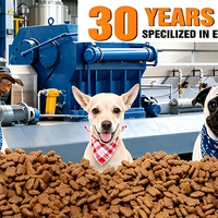 Ligne de production entièrement automatique d'aliments pour animaux de compagnie, machine d'extrusion d'aliments pour chiens et chats, emballage en acier inoxydable de qualité alimentaire, 100-150 kg/h