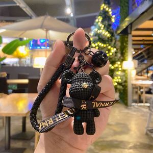 Lindo Llavero de Resina Duradera con Diseño de Oso de Dibujos Animados y Lazo, Impresión UV, Colgante para Bolsos y Mochilas de Niñas, Accesorio de Muñeca, Listo para Regalo - Product Image 6