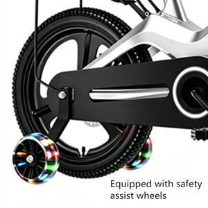 Bicicletta per Bambini da 5-8 Anni con Ruote da 16 Pollici <span class=keywords><strong>e</strong></span> Set di Ruote Stabilizzatrici per Facilitare l'Apprendimento della Guida - Product Image 3