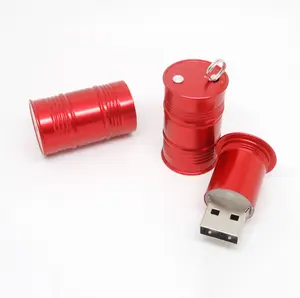 Forme de tambour à huile disque usb périphérique usb 1g 2g 4g 8g 16g clé usb personnalisée pour cadeau