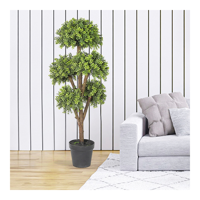 PZ-3-196 New Design Faux Lifelike Grass Artificial Topiary Greenery Plastic Material Natural Touch Indoor Outdoor Home Garden