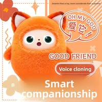 Poupée en peluche interactive IA, robot intelligent multilingue, jouet éducatif pour l'apprentissage précoce, rembourrage en coton PP
