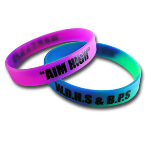 Bracelets en silicone personnalisés, bracelets avec logo personnalisé et bracelets en silicone - Product Image 1